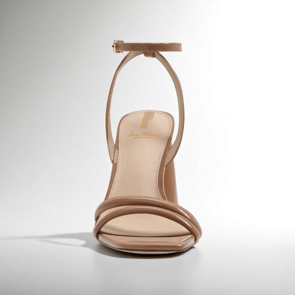 NIB Sam Edelman Kia Block Heel Sandal Rosa Blush Patent - Picture 7 of 11